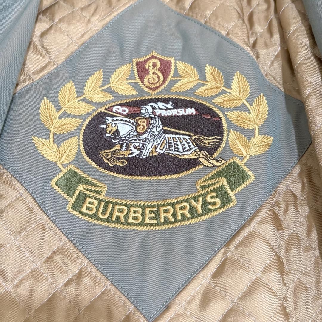 美品バーバリープローサム トレンチコート ロング丈 9AR 玉虫色