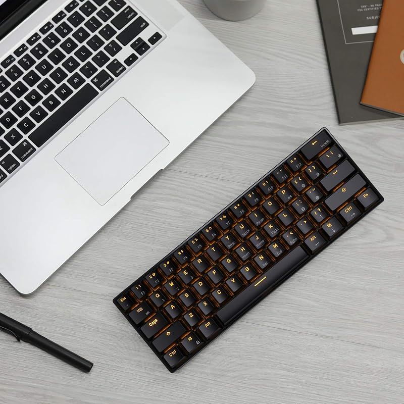 RK  KLUDGE RK61 メカニカル式 キーボード 青軸 Bluetooth ワイヤレス USB 有線/無線 Windows/Mac/IOS/Androidに対応 スマホ/タブレット/パ Amazon.co.jp: RK ROYAL KLUDGE RK61 メカニカルキーボード