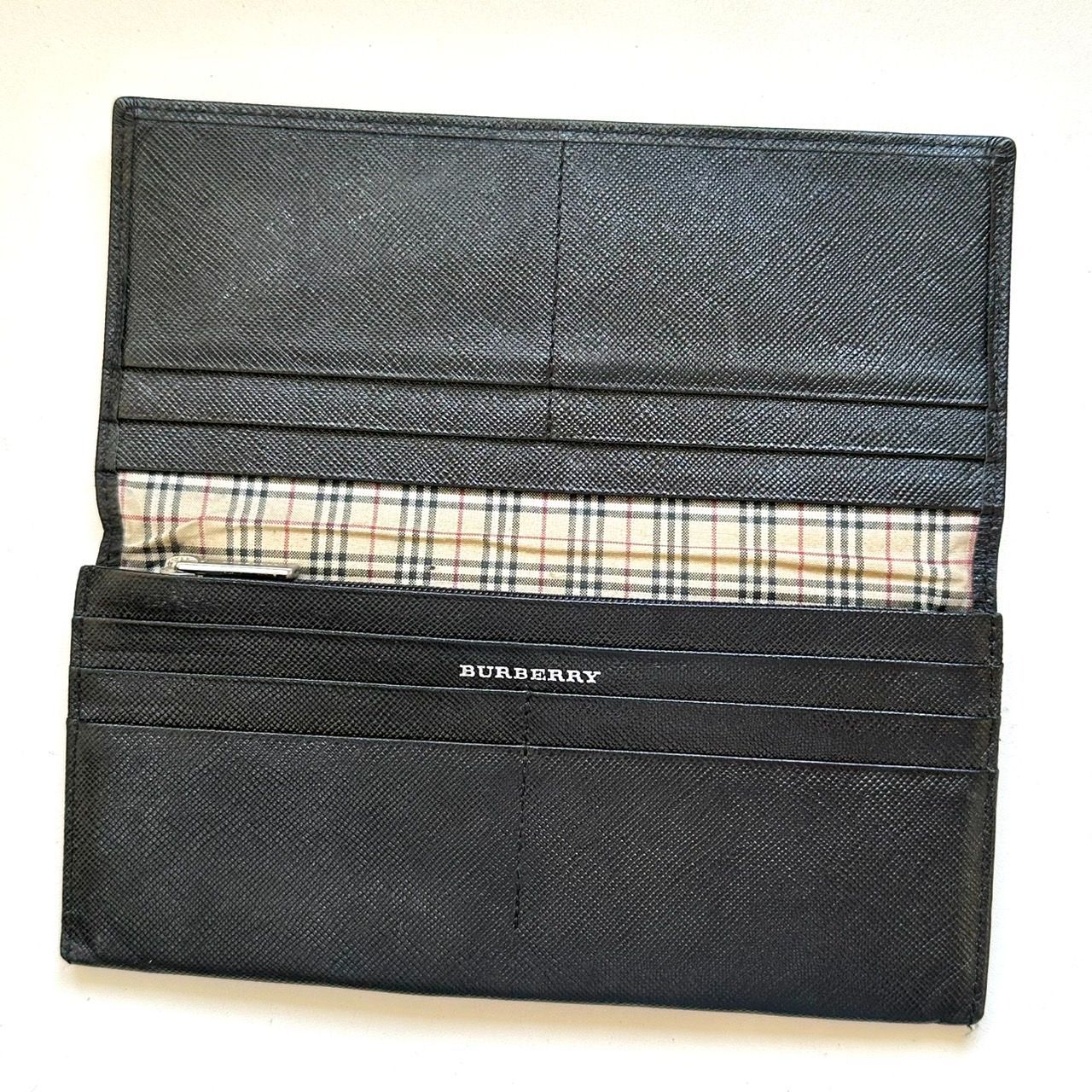 バーバリー BURBERRY 長財布 ノバチェック ブラック - メルカリ
