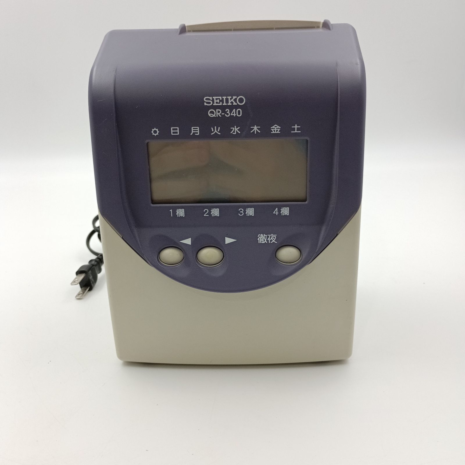 K-0066】タイムレコーダー タイムカード SEIKO QR-340 通電確認