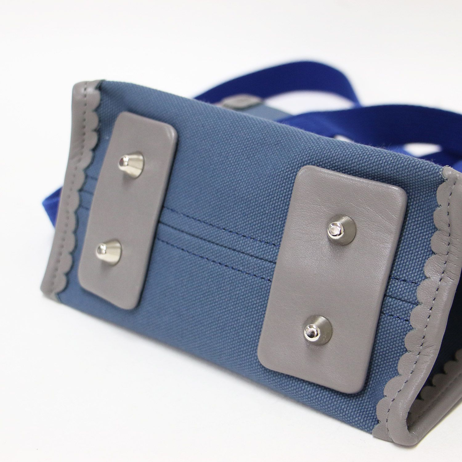 新品】LUDLOW ラドロー バッグ ネイビー 紺 / スカラップ 2WAY ミニ 