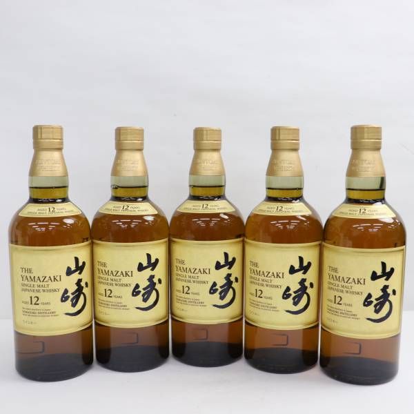 5本セット】SUNTORY（サントリー）山崎 12年 43％ 700ml O23G160024