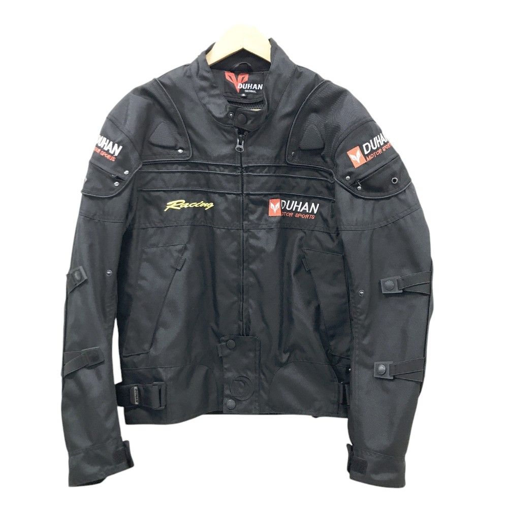 DUHAN ドゥーハン  ナイロン ライダースジャケット  ブラック系 XL [240101373220]