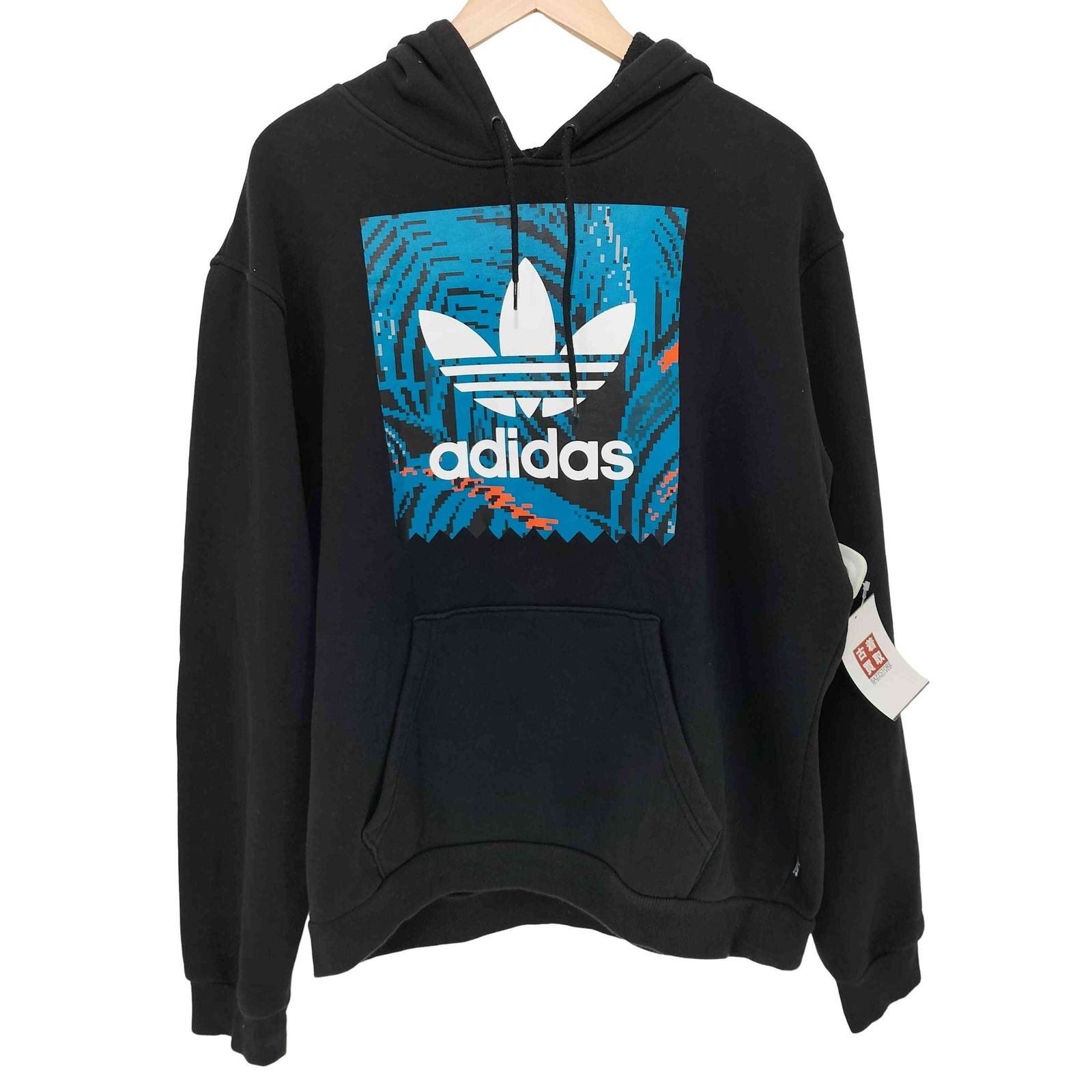アディダスオリジナルス adidas Originals BB PRINT HD ロゴプリントパーカー メンズ  O（XL）