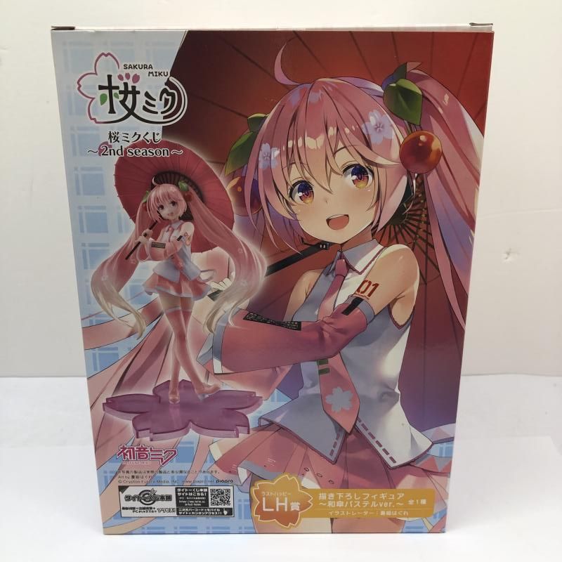 【中古】未開封)ラストハッピー賞 桜ミク～2nd season～ 和傘パステルVer. 描き下ろしフィギュア ｢タイトーくじ本舗 桜ミク 2nd season｣ [66][240066168358] 中古】未開封)ラストハッピー賞 桜ミク～2nd season～ 和傘