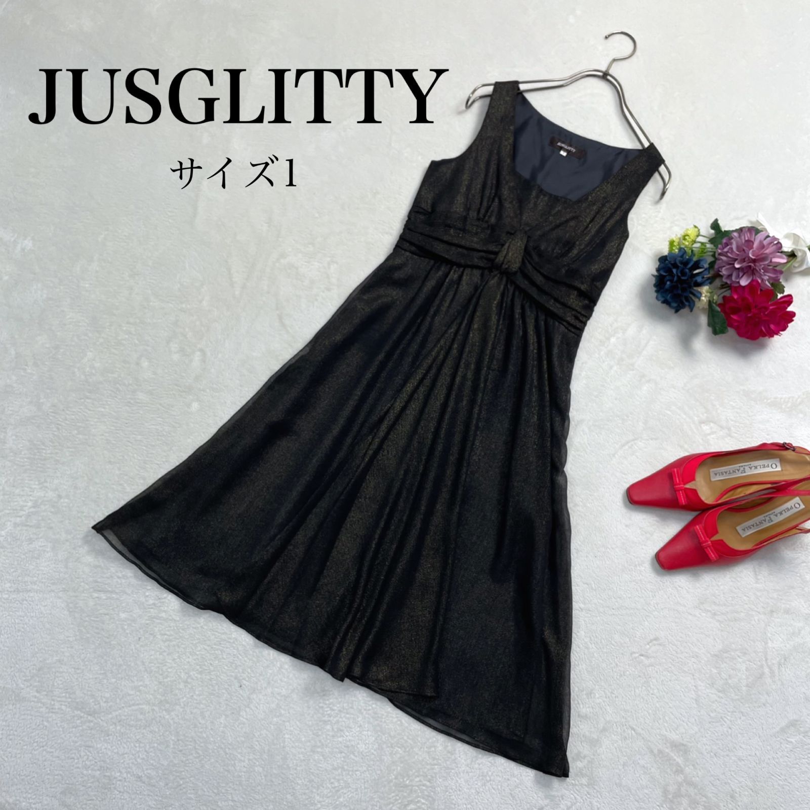 激安先着 【美品】JUSGLITTY ドレス 美品 レディース