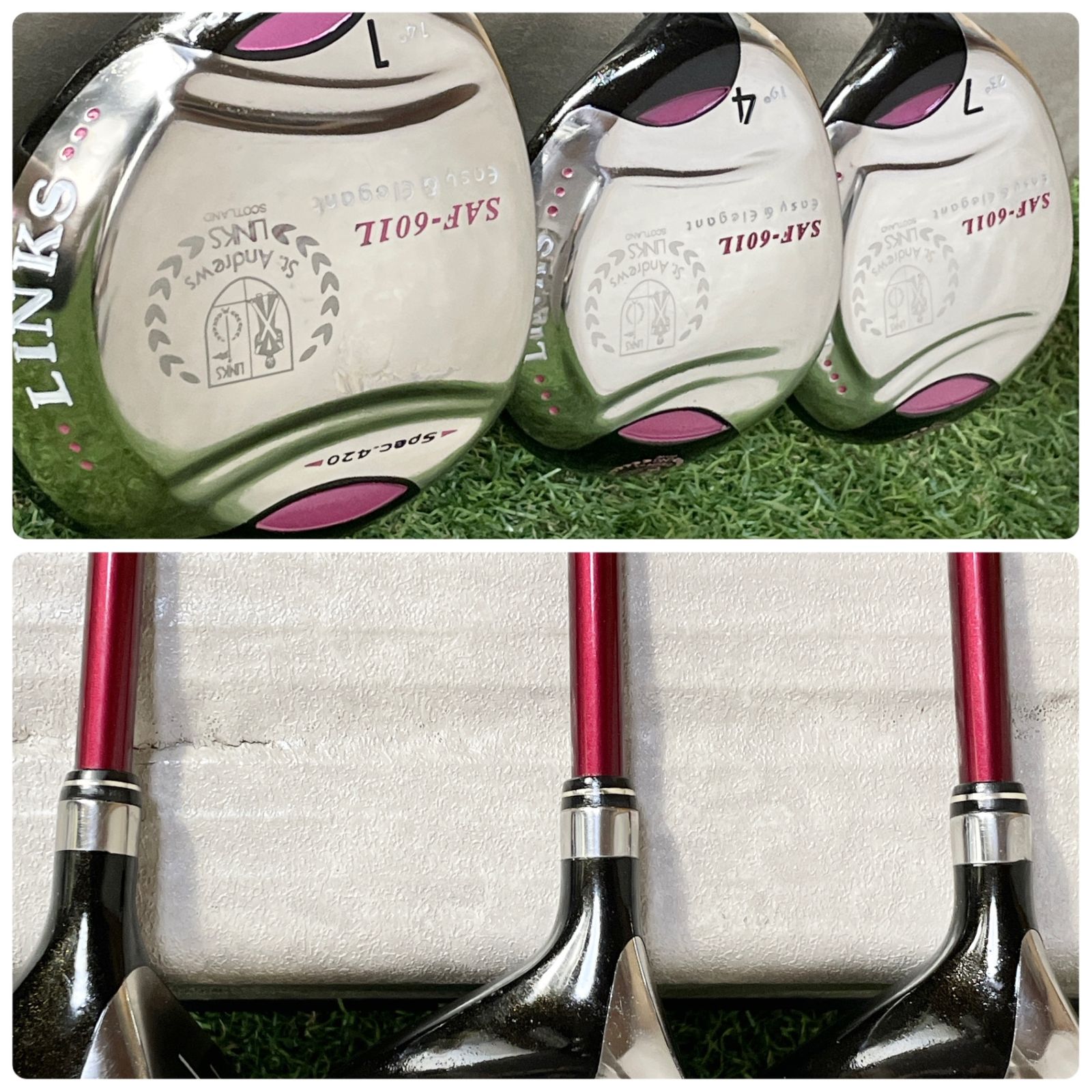 Callaway - 貴重レフティ レディース初心者用　キャロウェイ メガゴルフ ゴルフセット 左7本 Callaway キャロウェイ REVA レディースゴルフセット 初心者 L