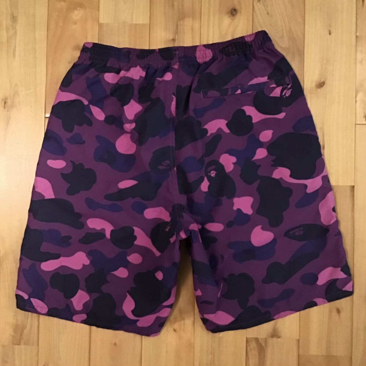 A BATHING APE BAPE PURPLE CAMO ショーツ　パンツ A Bathing Ape Men Color Camo Sweat Shorts purple