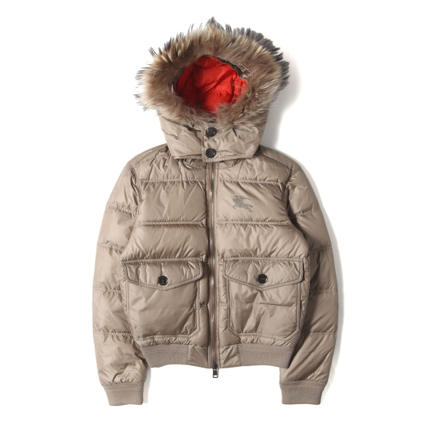 BURBERRY バーバリー ジャケット サイズ:XS ラクーンファーフード付き 