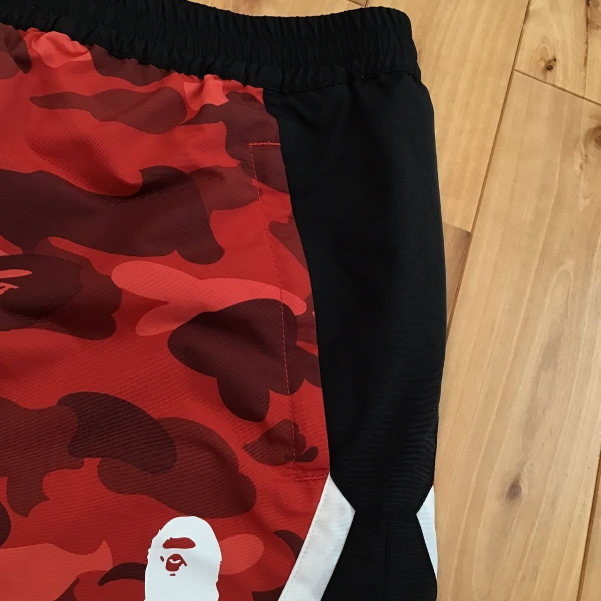 く日はお得♪ bathing a ハーフパンツ camo Red BAPE ☆XL☆ ape w5775