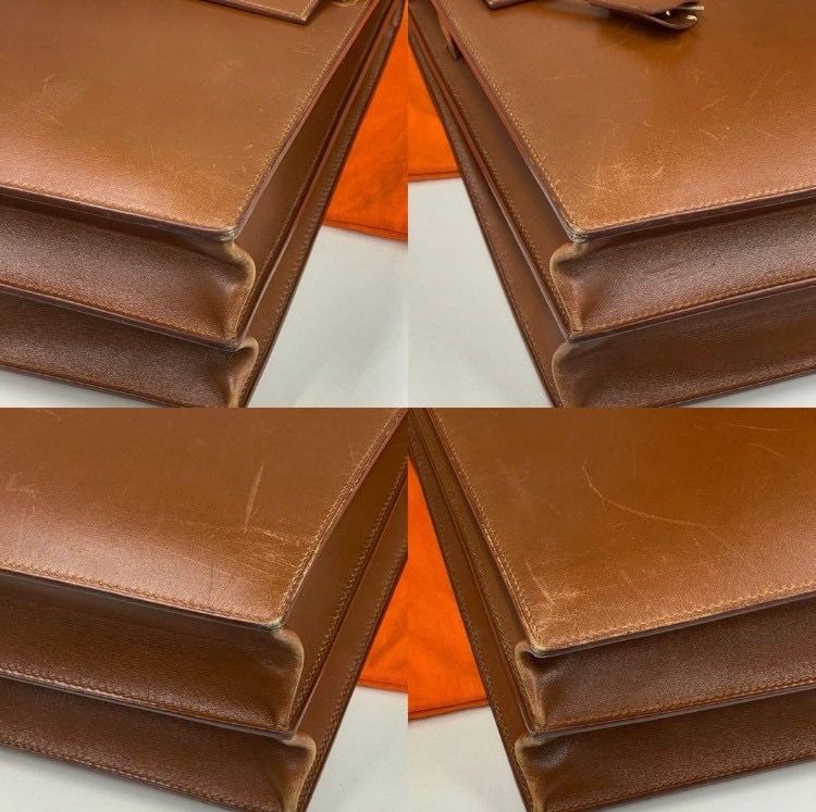 エルメス ケリーデペッシュ38 ボックスカーフ ゴールド ビジネス □F