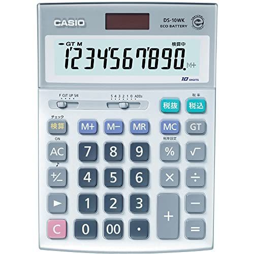 驚きの破格値，新作 【中古】「非常に良い」カシオ 本格実務電卓 10桁 検算機能 グリーン購入法適合 デスクタイプ DS-10WK その他