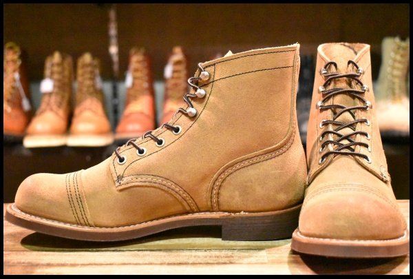 7D 程度 21年 レッドウィング 8083 アイアンレンジャー ミュールスキナー ラフアウト キャップトゥ ブーツ redwing HOPESMORE FJ178