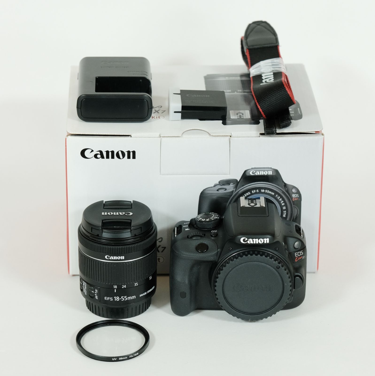 良品] Canon EOS Kiss X7 レンズキット（EF-S18-55mm F3.5-5.6 IS STM