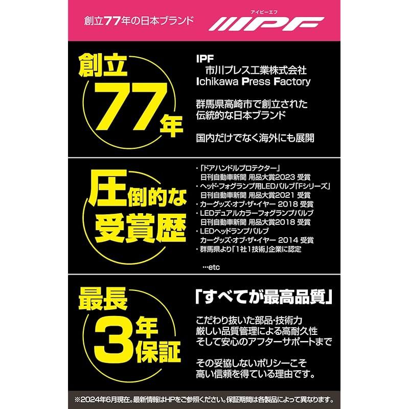 IPF ヘッドライト フォグランプ LED 車用 HB3 HB4 4000lm 6500K