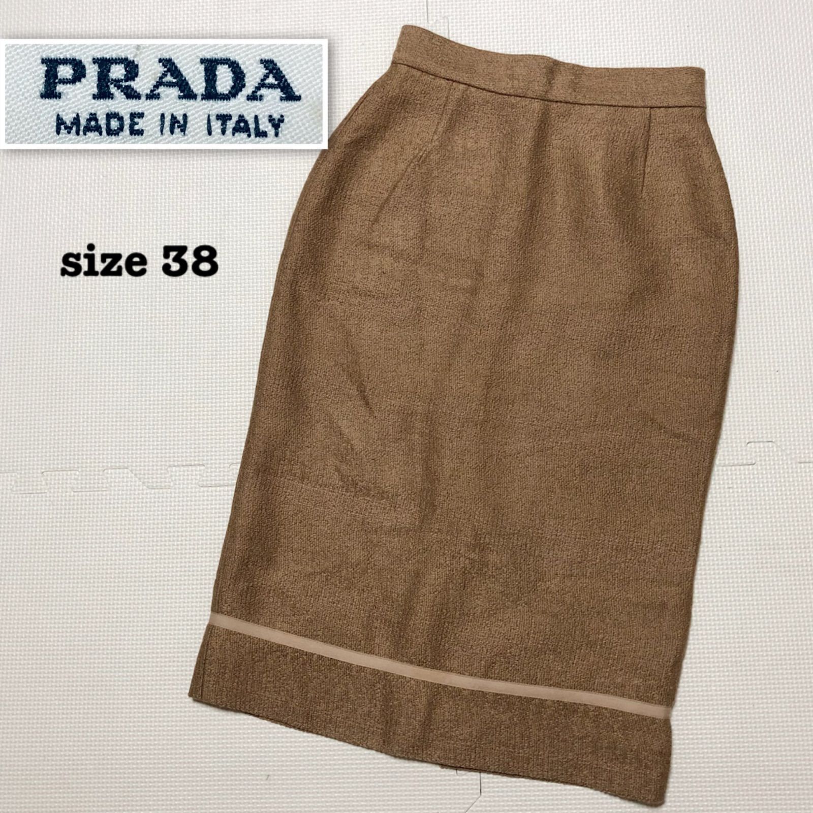 PRADA プラダ レザー スカート 膝下タイトスカート イタリア製 5606000062878903_05_9114w.jpeg
