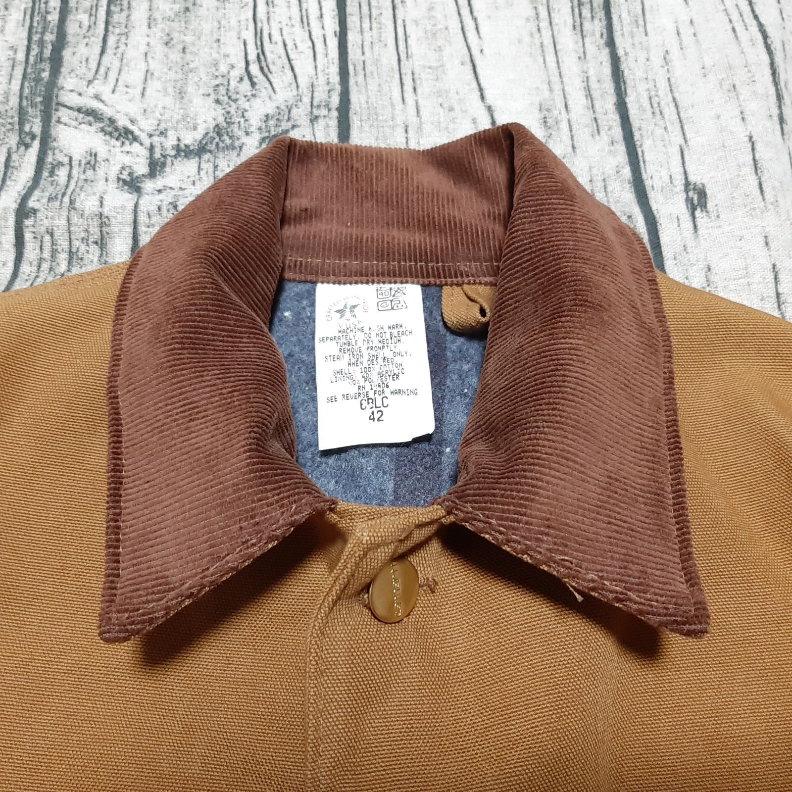 カーハート　USA チョアコート　94年製　美品 size 42】デッドストック USA製 Carhartt チョアコート Chore Coat