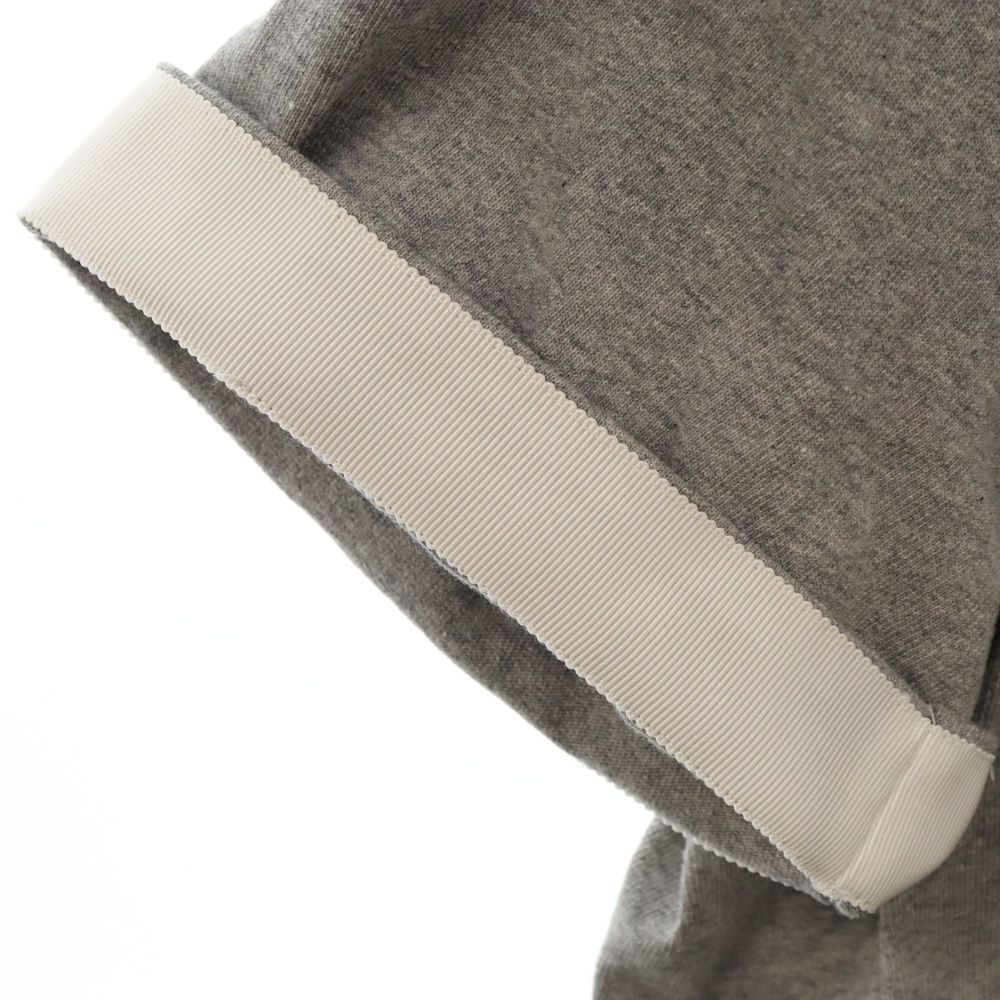 Sacai (サカイ) 21SS レース切替 半袖Tシャツカットソー グレー