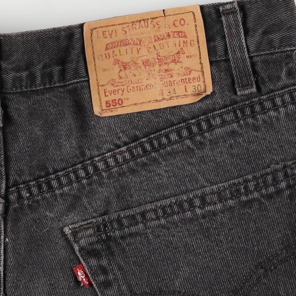 古着 00年代 リーバイス Levi s 550 RELAXED FIT ブラックデニム テーパードデニムパンツ カナダ製 メンズw33相当 eaa418863 KIN-KAAI_COM