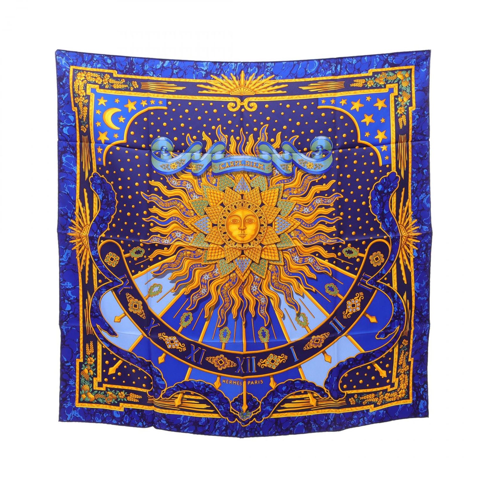 エルメス HERMES スカーフ カレ90 CARPE DIEM シルク カレ90