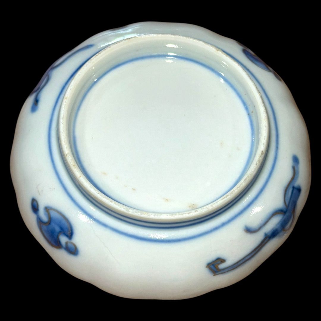 古伊万里 色絵金彩小皿