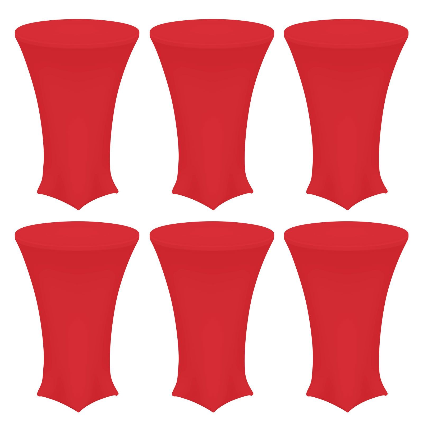 uxcell 6個 ラウンドカク テルテーブルクロス 32インチ x 43インチ ハイボーイ スパンデックス ストレッチ カク テルテーブルカバー フィットしたハイトップテーブル バー ウェディング パーテ
