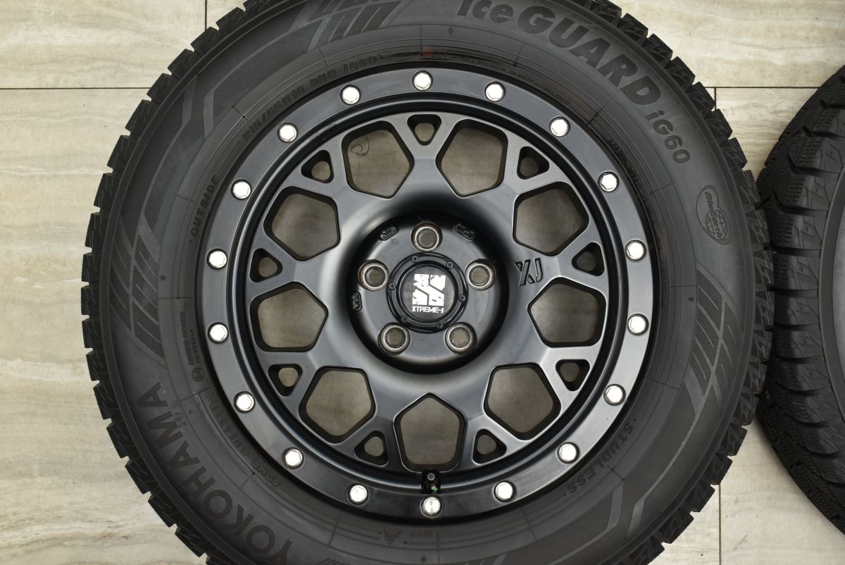 程度良好品 MLJ エクストリームJ XJ04 16in 6.5J 35 PCD110 ヨコハマ アイスガード iG60 215 65R16 ジープ レネゲード コンパス MERCADOAVALIA_COM_BR