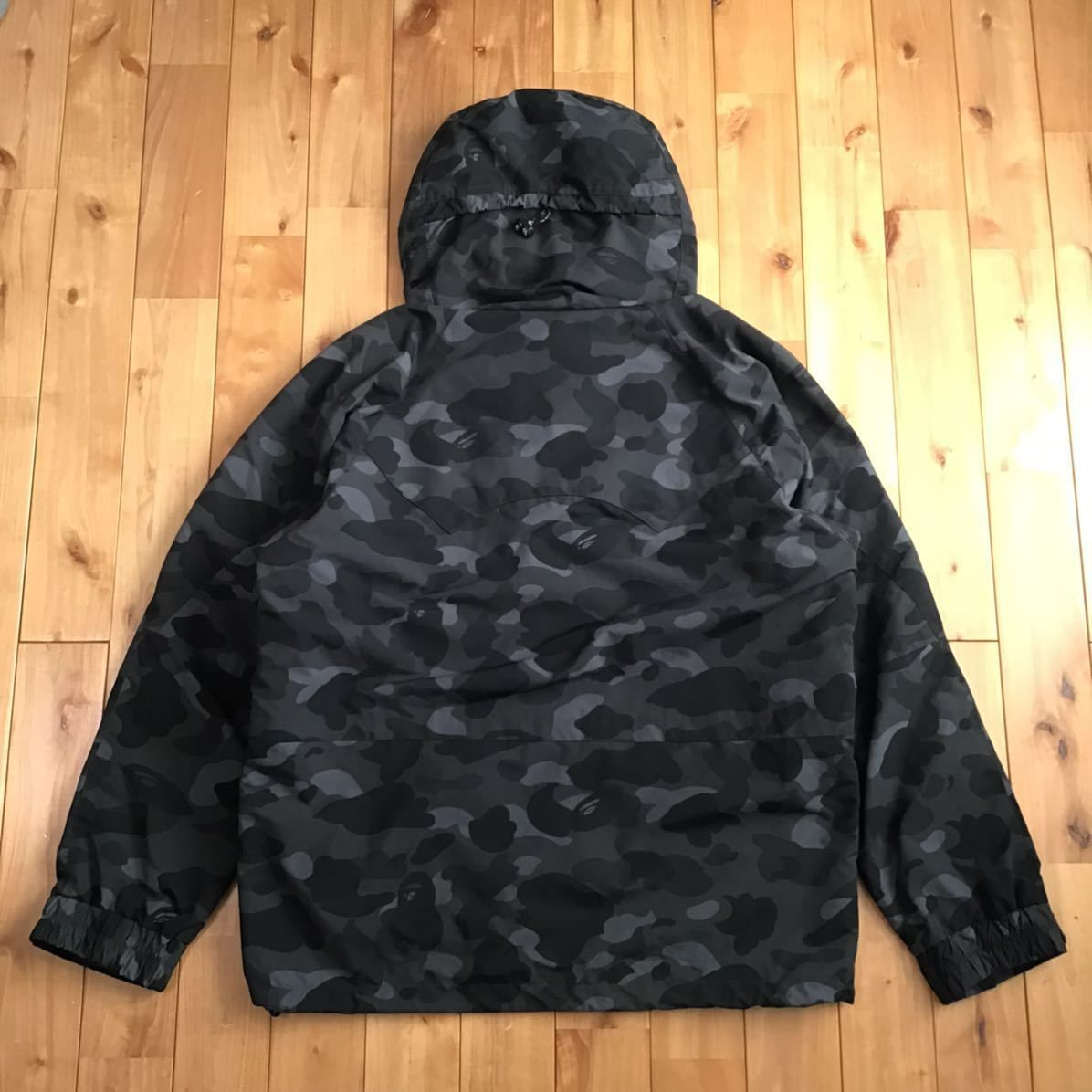 Black camo スノボジャケット Lサイズ a bathing ape BAPE hoodie 