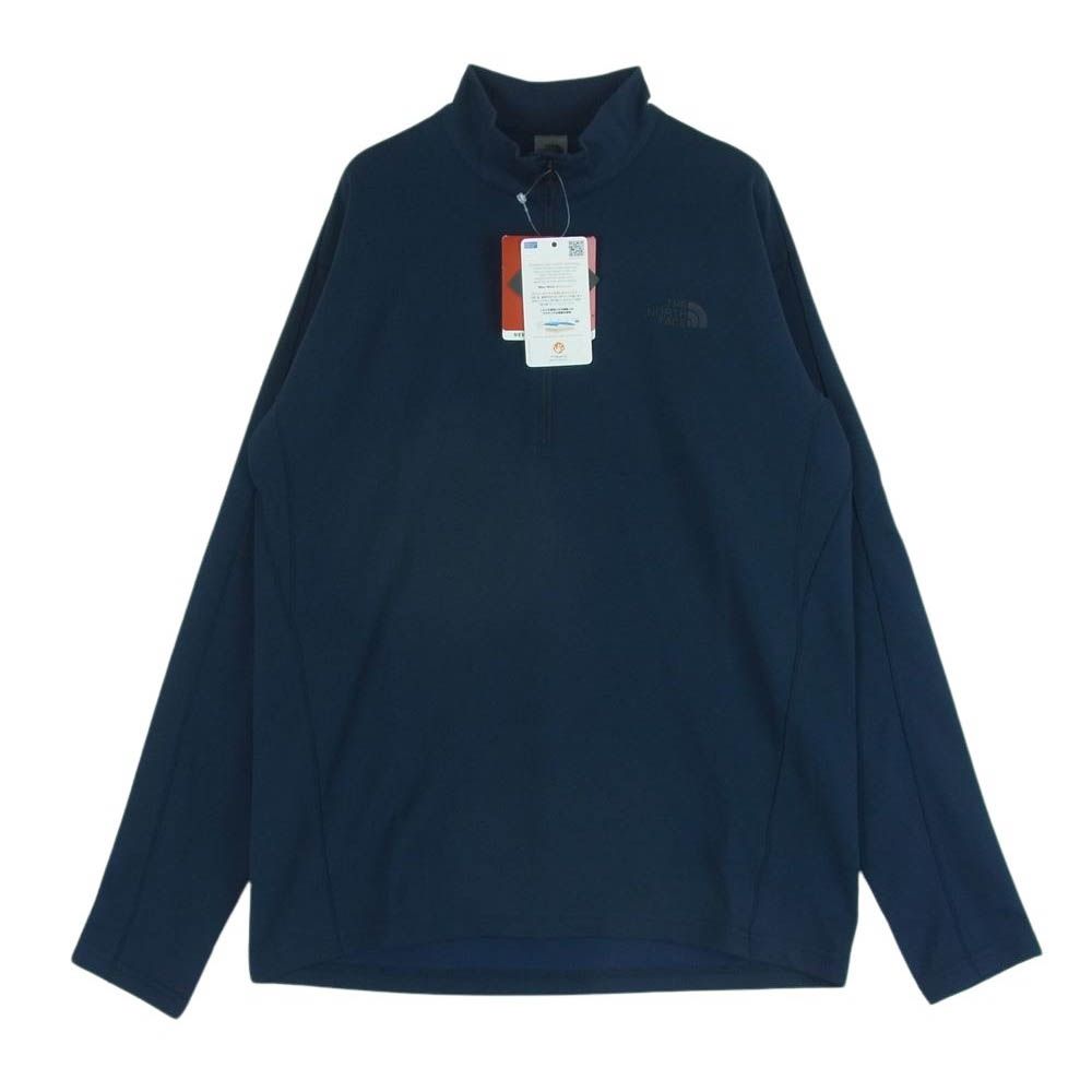 THE NORTH FACE ノースフェイス NT11919 FlashDry Light Zip UP Crew フラッシュドライ ライト ジップ アップ ハーフジップ カットソー ネイビー系 M【中古】