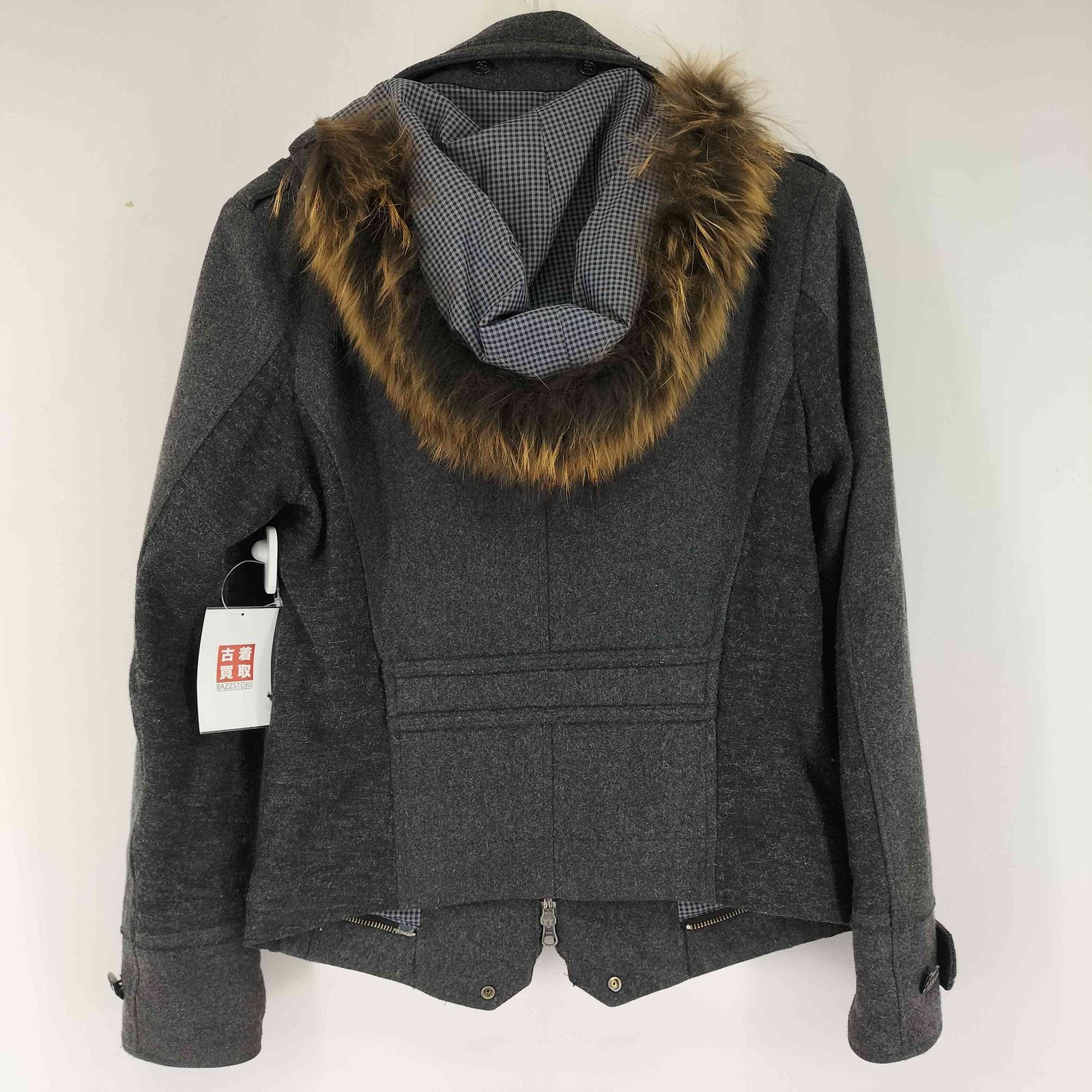 PPFM ナポレオンコート ジャケット ファー フーディ PPFM ナポレオンコート ジャケット ファー フーディ