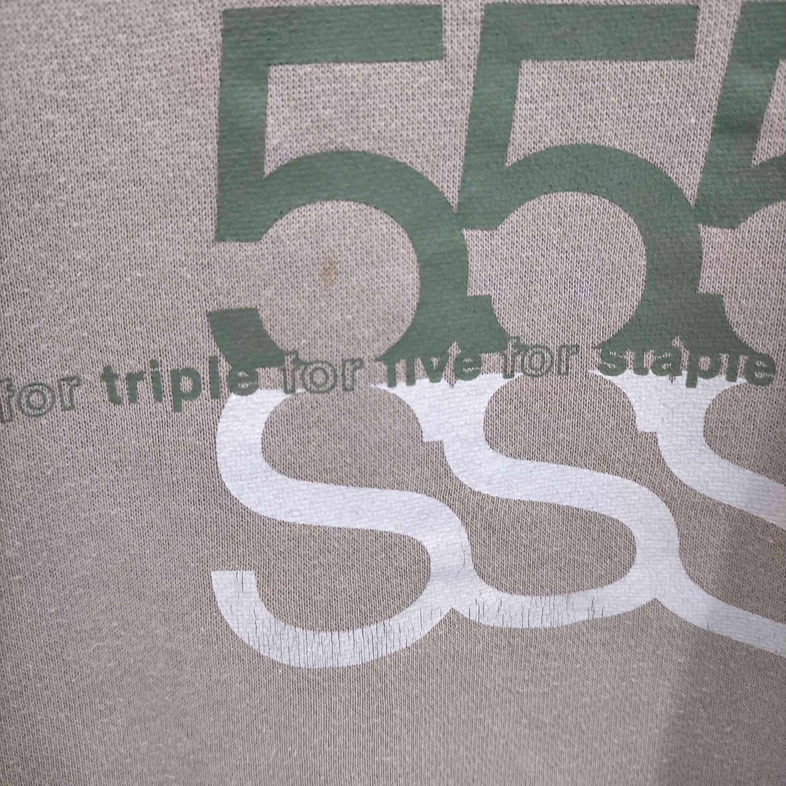 トリプルファイブソウル TRIPLE FIVE SOUL 90S 555SSS プリントクルー