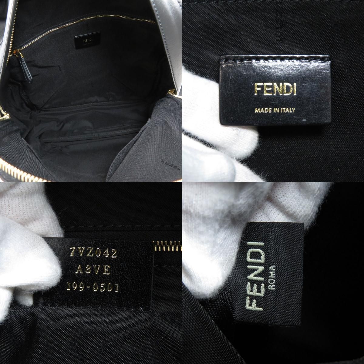 FENDI フェンディ 7VZ042 スタッズ リュック・デイパック レザー