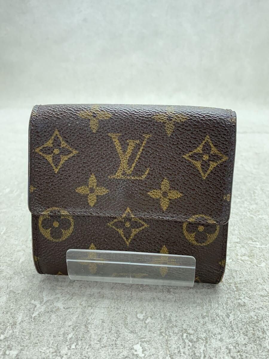 LOUIS VUITTON ポルト・モネ・ビエ・カルト・クレディ_モノグラム・キャンバス_BRW PVC ブラウン レディース - その他