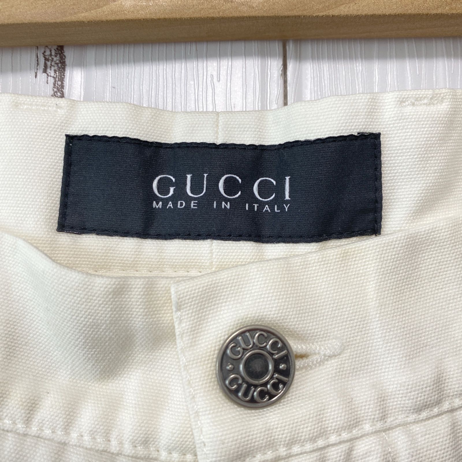 グッチ GUCCI ハーフパンツ ショーツ ショートパンツ白 ホワイト サイズ46 - メルカリ