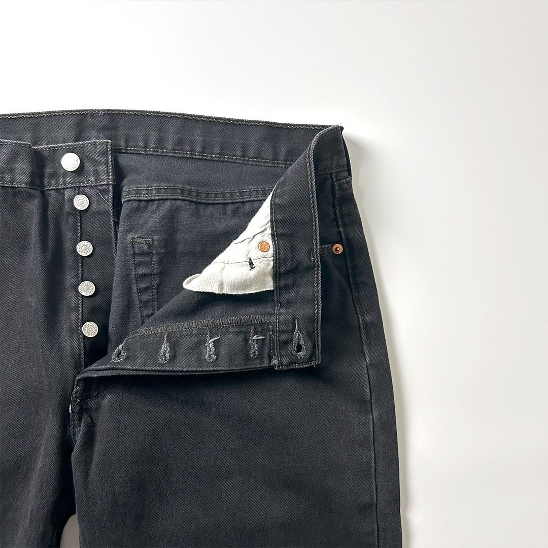 Levi's リーバイス 501 ブラックデニム ジーンズ ジーパン W36 L32 後