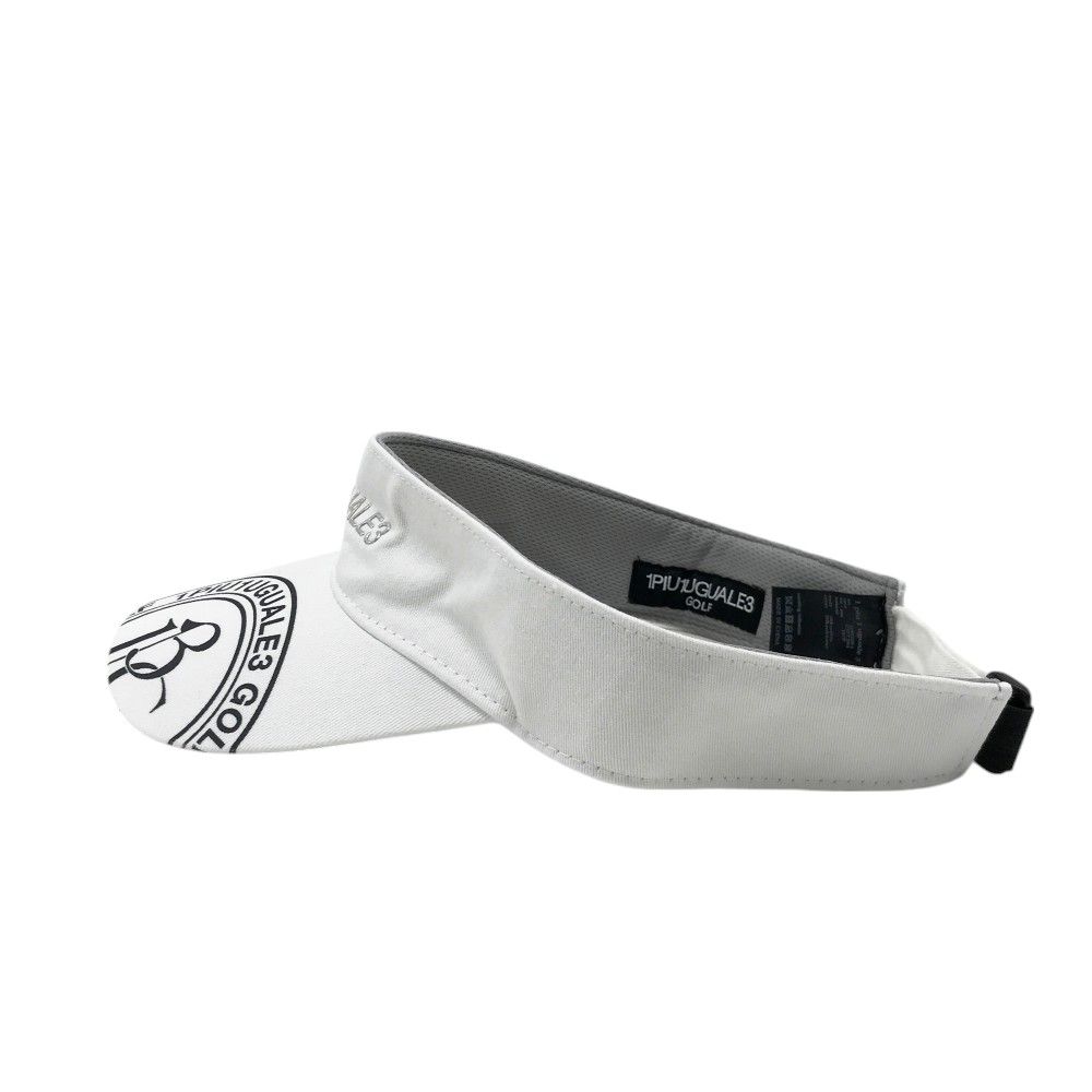 1PIU1UGUALE3 GOLF サンバイザー ホワイト系 F [240101477527] ゴルフ