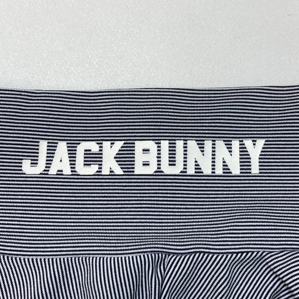 サイズ：5 JACK BUNNY ジャックバニー  ハイネック長袖Tシャツ ボーダー柄 ブルー系 [240101363688] ゴルフウェア メンズ ストスト サイズ：5 JACK BUNNY ジャックバニー ハイネック長袖Tシャツ
