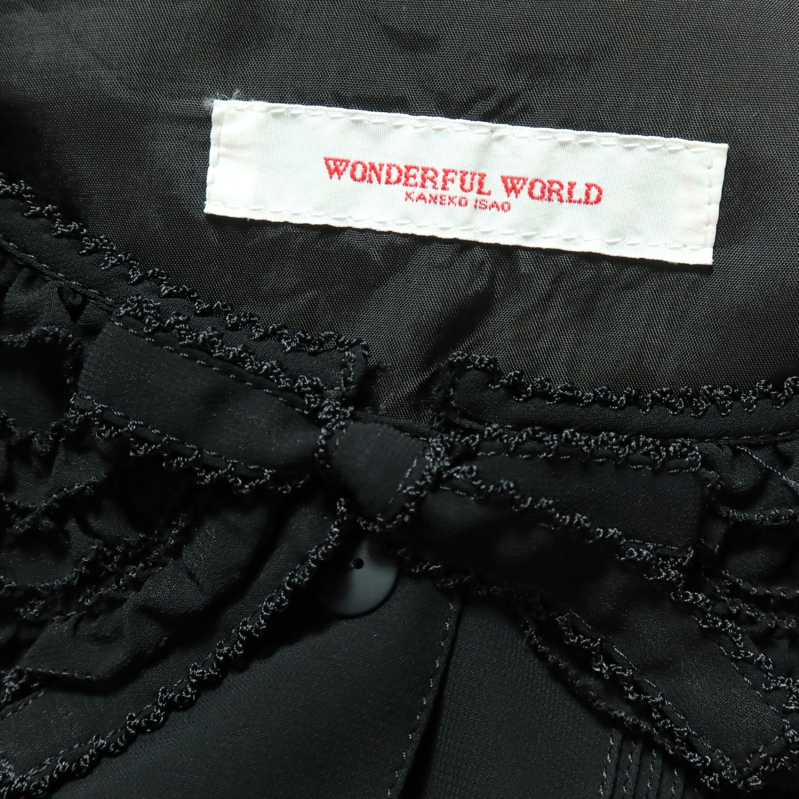 カネコイサオ　小花柄ピンタックワンピース ワンダフルワールド カネコイサオ☆ピンタックフリルワンピース