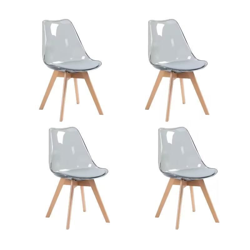 4脚セット ダイニングチェア 椅子イ食卓椅子背もたれ付き肘無チェア