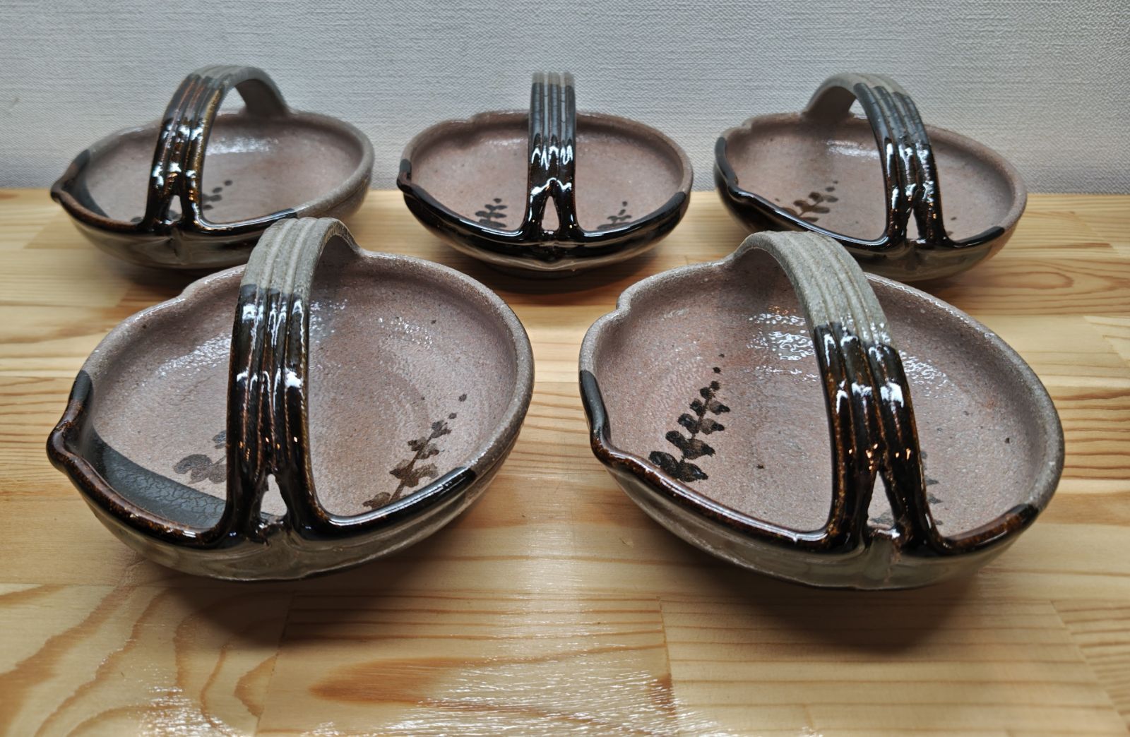 逢絢亭 茶道具 懐石道具 向付 唐津焼 絵唐津 手付 作家物 共箱入り