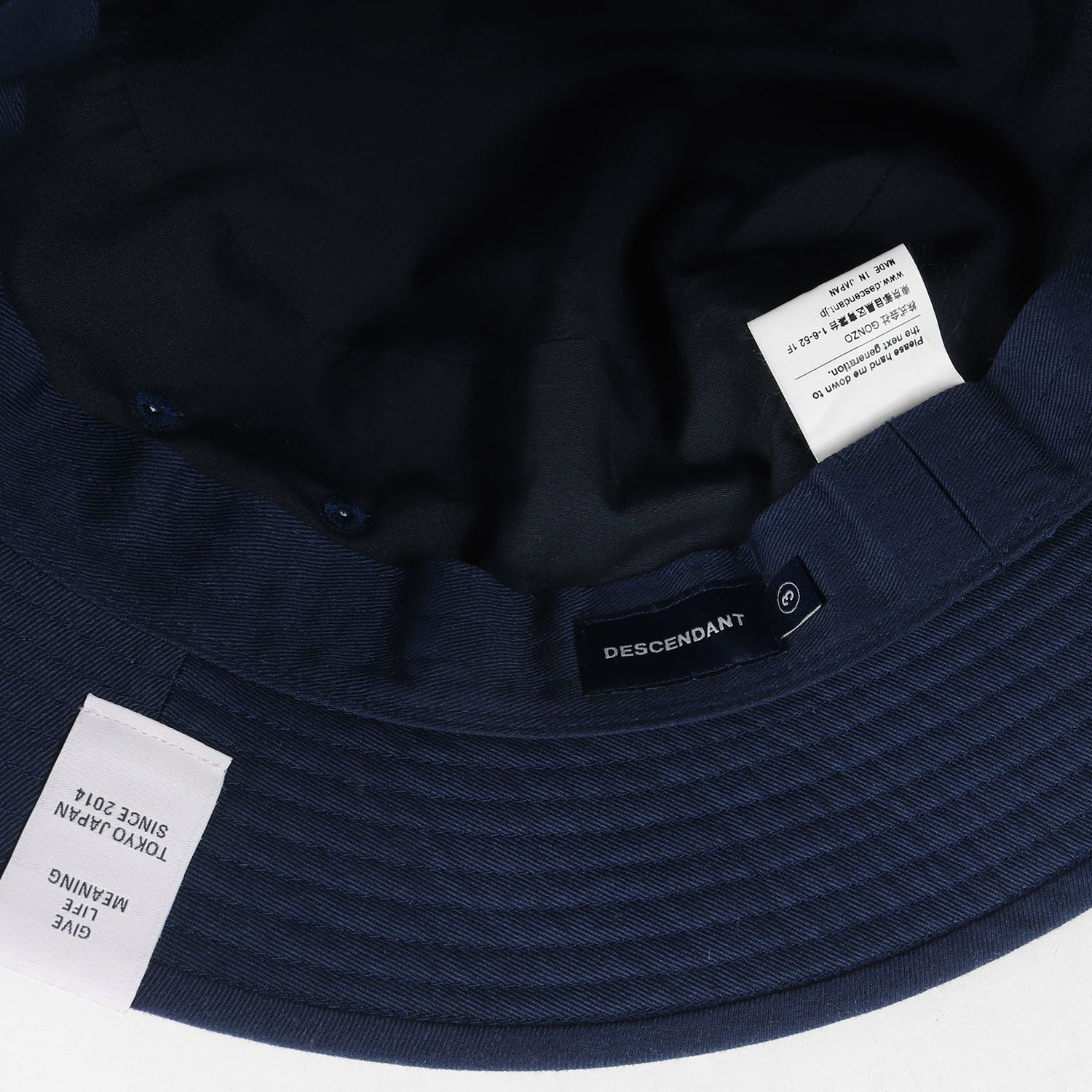 美品】DESCENDANT ディセンダント ハット サイズ:3 / 20AW コットン