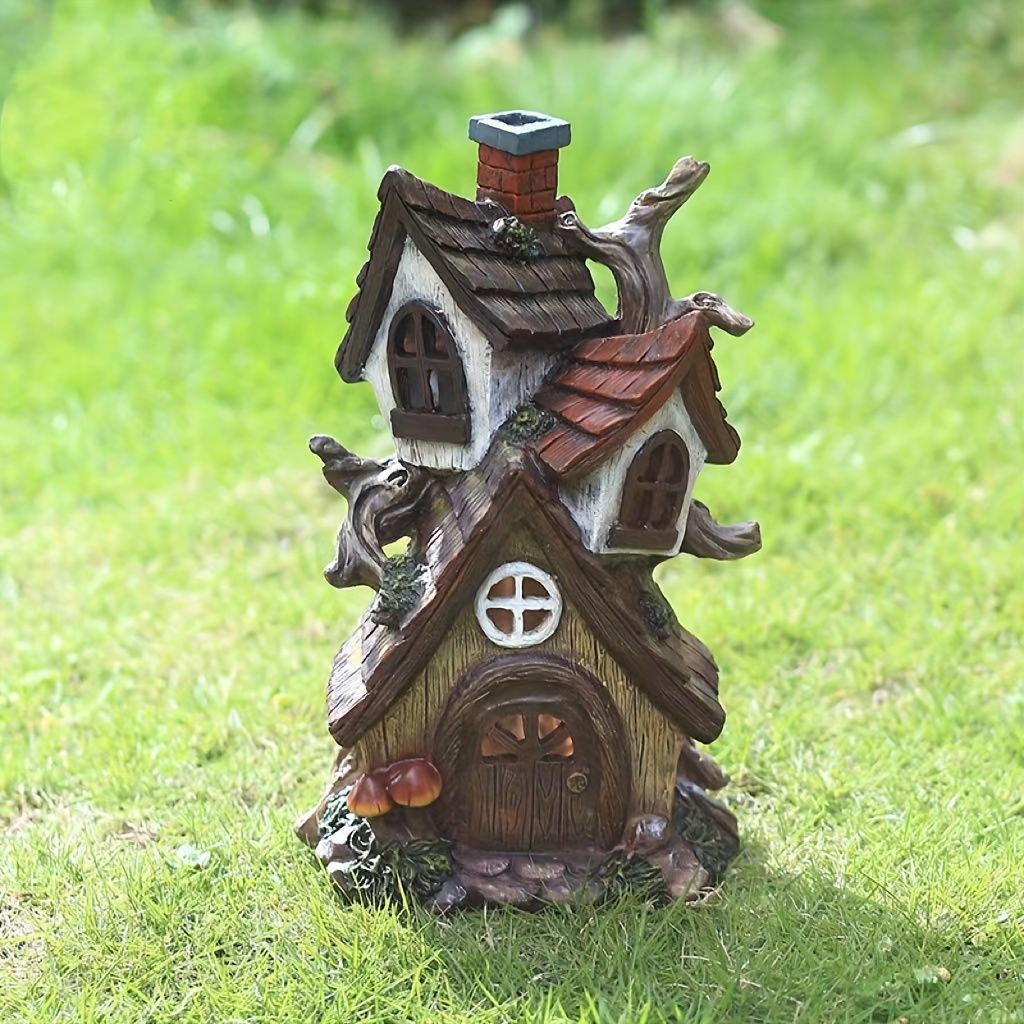 木製ツリーハウス風オブジェ 8階建て 小物棚 インテリア