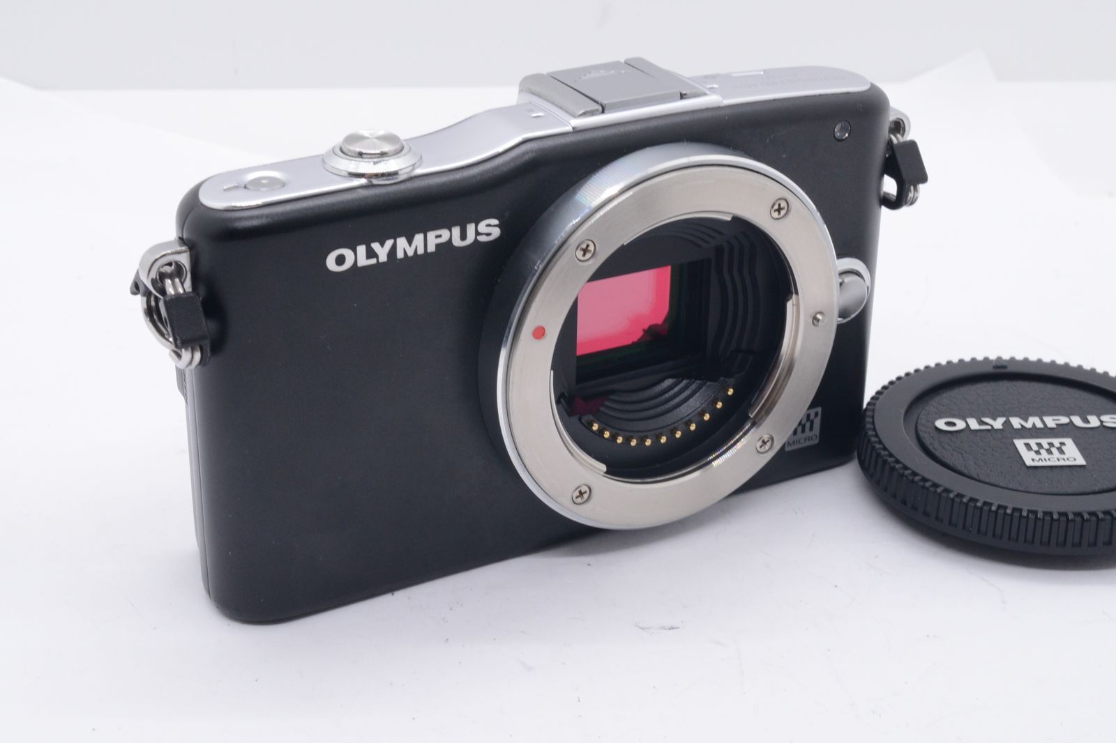 美品 OLYMPUS PEN Mini E-PM1 公式 シャッター回数963回 ブラック METN0001