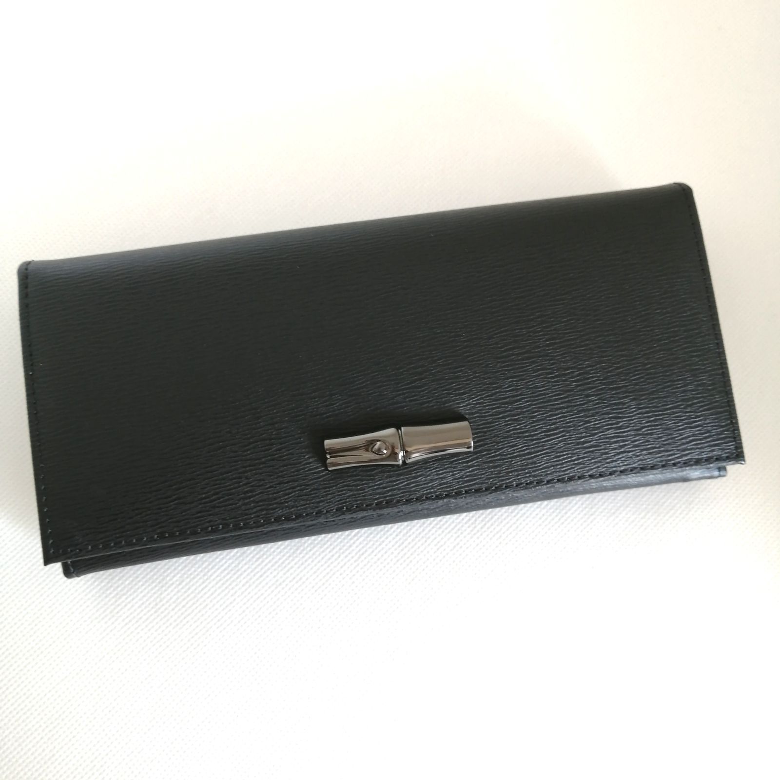 極美品 ロンシャン LONGCHAMP 長財布 レザー ブラック 【928】 - メルカリ