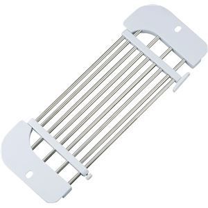 〔30個セット〕 水切りラック 約幅46〜71.5cm ステンレス 防滑 サビに強い 伸縮 シンクラック SUIグート シンクスライドラック