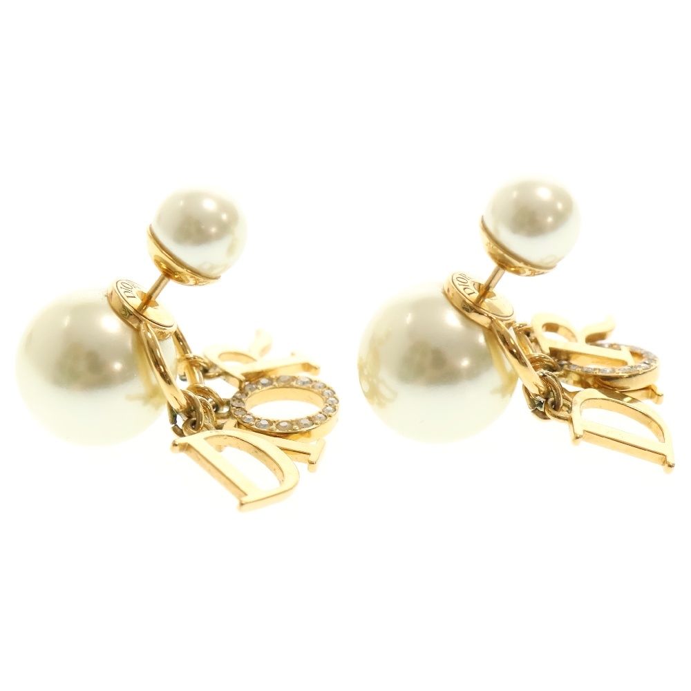 DIOR (ディオール) トライバル ロゴ ラインストーン フェイクパール