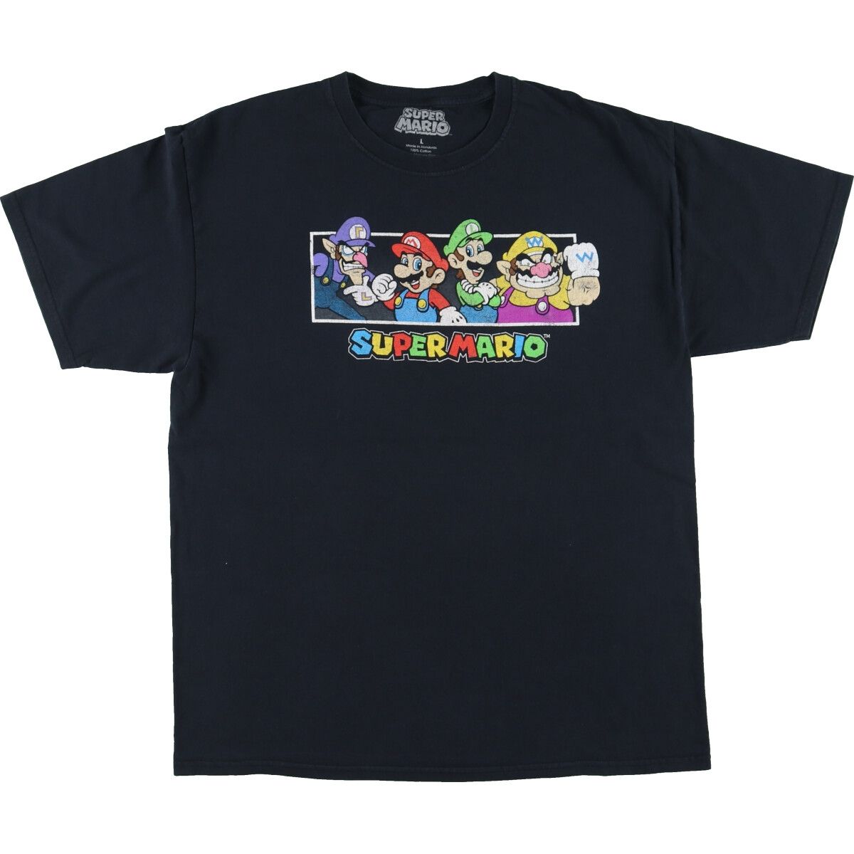 古着 SUPER MARIO スーパーマリオ キャラクタープリントTシャツ メンズL/eaa460897