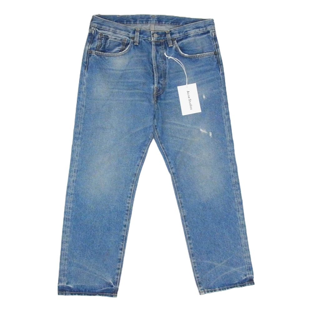 ACNE STUDIOS アクネストゥディオズ B00149 2003 Vintage Blue ダメージ加工 リラックスフィット デニム パンツ ジーンズ インディゴブルー系 30