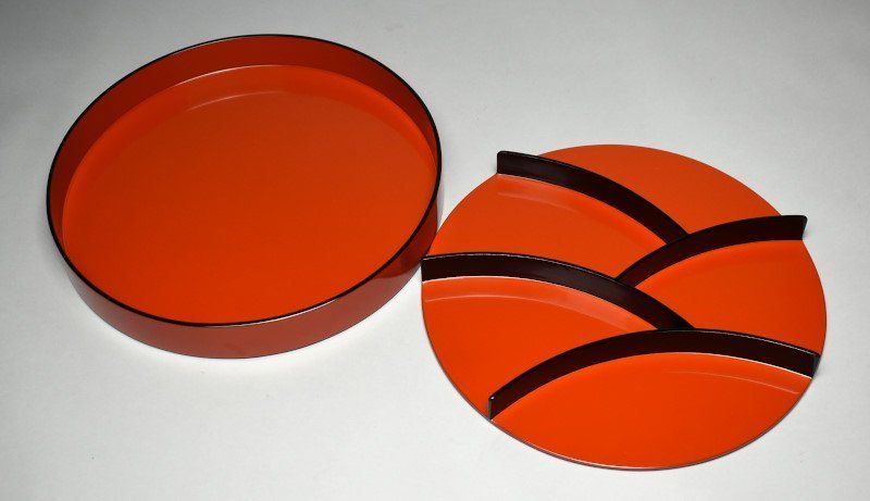 蔵A4338c 輪島塗 田谷作 光琳波蒔絵 前菜入 共箱 WWW_IBETON_RU