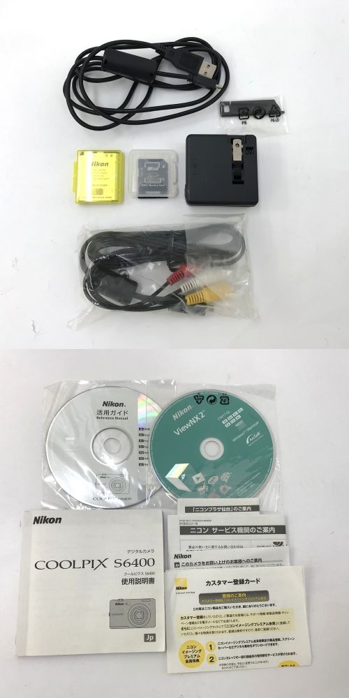 本物 ニコン Nikon COOLPIX S6400 ブラック コンパクトデジタルカメラ